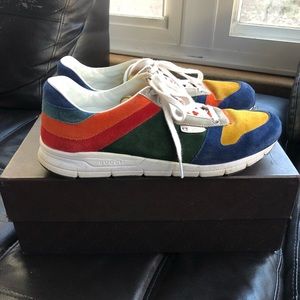 Gucci Suede Lace Up Low 'Multi-Color'